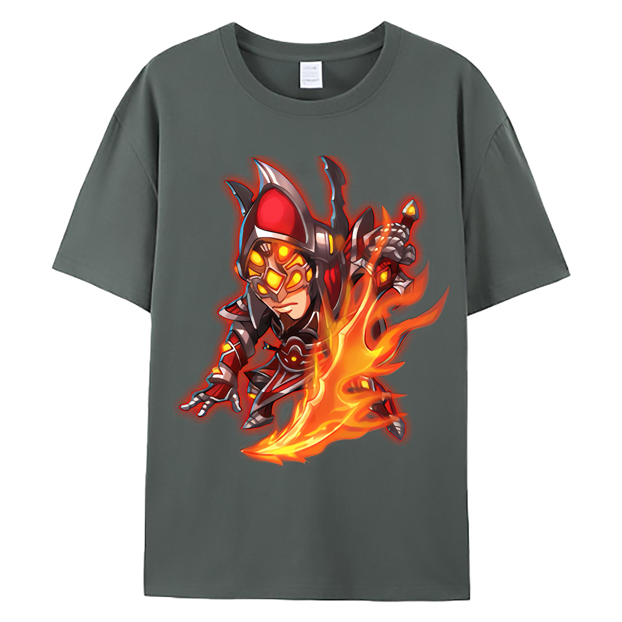 （画像用） リーグ・オブ・レジェンド League of Legends LOL 綿100％ メンズ半袖Tシャツ｜肌触りやわらか＆通気性